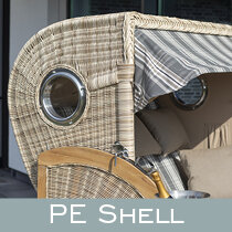 Strandkörbe PE Shell