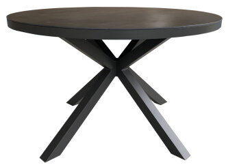 Tisch Malaga 120 cm rund dark grey Aluminium